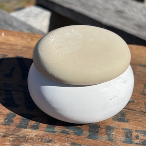 Handmade Cement Trinket Jar: Concrete Jewelry Dish & Tea Light Holder