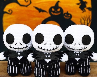 Crochet Skeleton Doll Pattern, Amigurumi Halloween PDF Tutorial, Plush Skeleton Crochet Pattern, Spooky Stuffed Toy DIY Guide