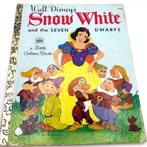 Vintage Little Golden Book “SNOW WHITE and the Seven Dwarfs”, Good Condition; Some Damage on Outside Cover