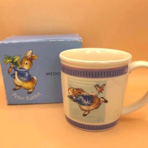 Wedgwood Peter Rabbit Mug, "Peter Ran and" 2001, New in Box
