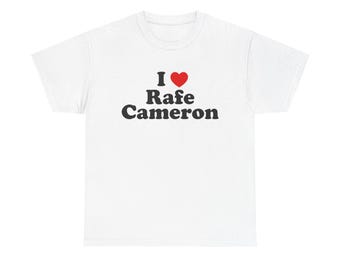 I Love Rafe Cameron Cotton T-shirt | Grafisch uniseks shirt, cadeau voor hem/haar, verjaardagscadeau, vrijetijdskleding Drew Starkey OBX