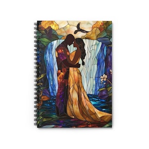 Love Romantic Stained Glass Notebook