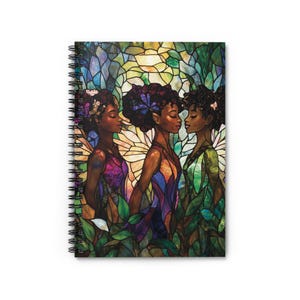 Bohemian Spiral Notebook - Ruled Line, Artistic Journal, Gift for Creatives, Floral Decor, Eco-Friendly Stationery, Garden Inspiration