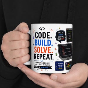 Computer Science Mug, Programmer Mug, Software Developer Gift, Coding Coffee Mug, Computer Science Student Gift, Coder Gift, Code Mug 11 oz