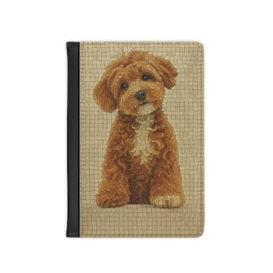 Cute Dog Passport Cover, Travel Wallet, Pet Lover Gift, Dog-Themed Accessory, Personalized Travel Accessory, Maltipoo Passport Holder