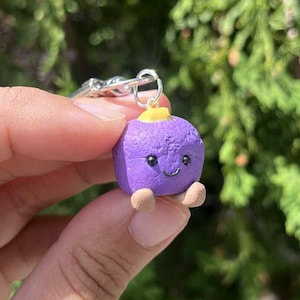 Ube Puto Cheese Charm – Handmade Filipino Food Keychain | Polymer Clay Kawaii Dessert, Cute Pinoy Accessory, Filipino Gift Idea