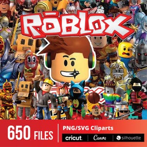 Roblox Character PNG Clipart Bundle | Digital Download | Instant PNG for Shirts, Cake Toppers, Birthday Decor & Crafts