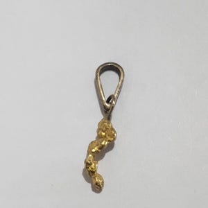Australian natural gold nugget pendant .98g