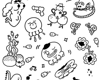 Pacchetto di adesivi divertenti e cattivi con animali – Decalcomanie in vinile impermeabili