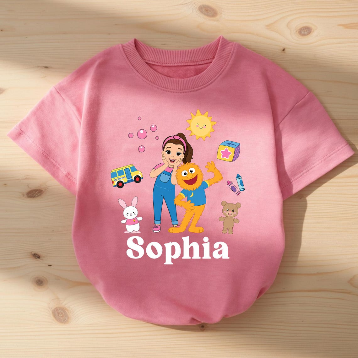 Custom Sophia Ms Rachel Baby Romper, Personalized Learning Girl Toddler ...