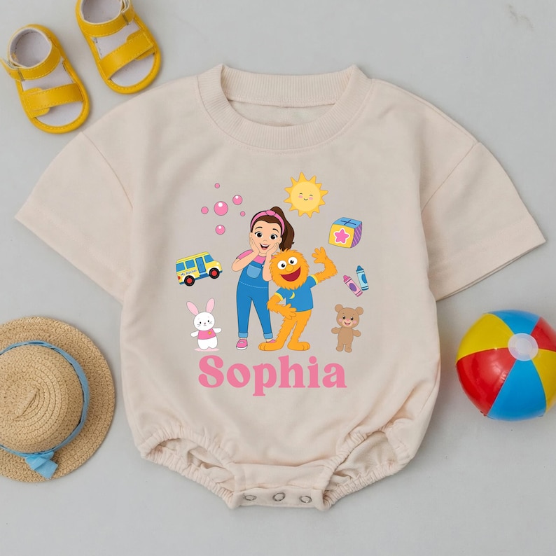 Custom Sophia Ms Rachel Baby Romper, Personalized Learning Girl Toddler ...