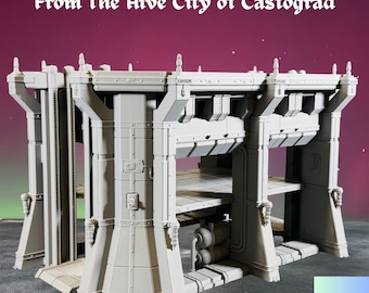 28mm Grimdark Gothic Sci-Fi Starport Landing Pad