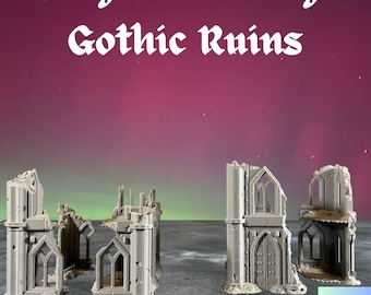 28mm Grimdark Gothic Sci-Fi Single Dwelling Ruins Set