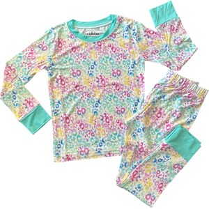 ColorPop Leopard Bamboo Pajamas: Soft, Stretchy Kids PJs image 5
