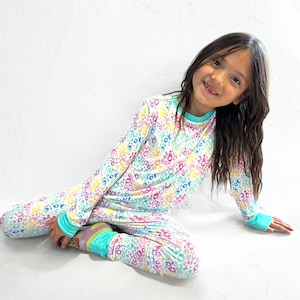ColorPop Leopard Bamboo Pajamas: Soft, Stretchy Kids PJs image 1