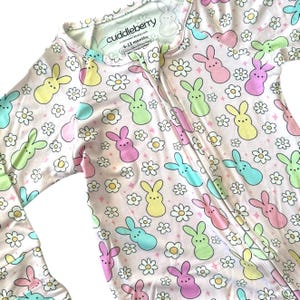 Osterhasen Bambus Baby Schläfer: Wandelbaren Footie Schlafanzug Bild 2