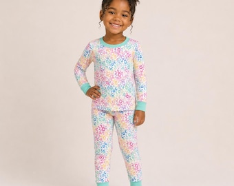 ColorPop Leopard Bamboo Pajamas: Soft, Stretchy Kids PJs