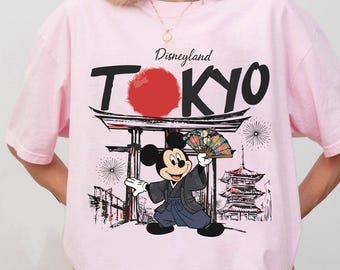 Camiseta de Mickey y sus amigos de Disneyland Tokio, camiseta familiar a juego de Disney, camiseta de viaje a Disneyland Japón, camiseta de vacaciones en Disneyland París 2026