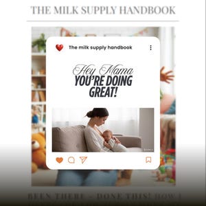The milk supply handbook - Low milk supply fix. Breastfeeding guide for mums. Pumping schedule, lactation recipes, Domperidone tips and more