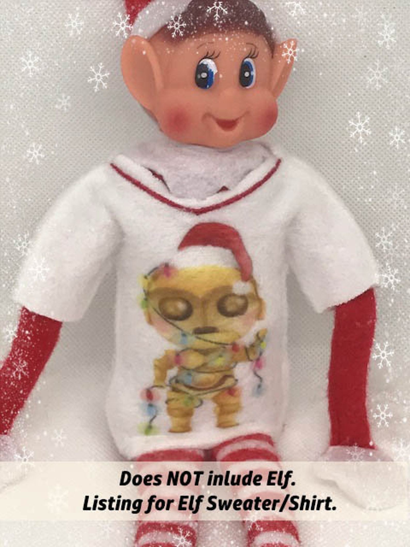 Elf Sweater Naughty Elf Sweater Elf Shirt Elf Prop Elf Etsy