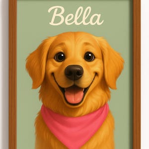 Personalized Cartoon Pet Illustration – Dog, Cat, Horse, or Rabbit Portrait from Photo | Fun Custom Artwork | Digital File Gift
