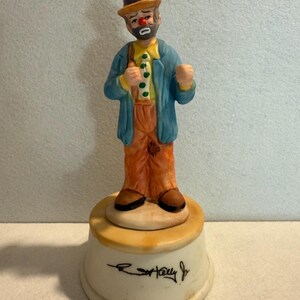 エメット　ケリー　オルゴール人形　ベンチ　ピエロ　Emmett Kelly Jr エメット ケリー オルゴール人形 ベンチ ピエロ Emmett Kelly Jr