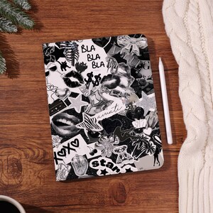Glam Noir iPad-skal för iPad 7/8/10:e, iPad Pro 11" 13" 12.9" fodral, iPad Air 7, iPad Pro 2022 2024 iPad Mini 5, personligt fodral present