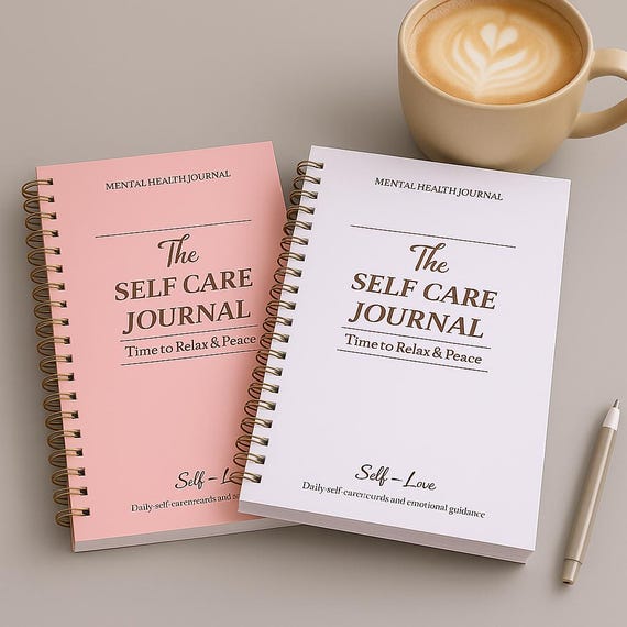 New Mom Selfcare Planner – Mental Health Journal with Affirmations, Reflections & Daily Wellness Prompts – 50 Pages Clean Aesthetic
