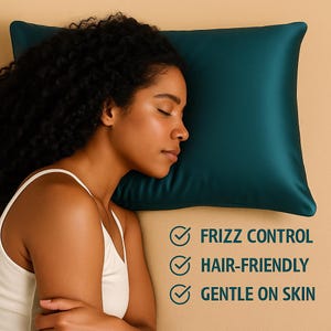 Set of 2 Satin Pillowcases – 100% Silky Satin | Anti-Frizz, Hair-Friendly & Gentle on Skin