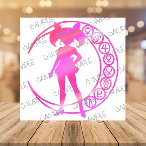 Sailor Moon Silhouette Chibiusa V1 Decal