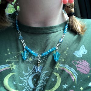 blauwe vlinderketting