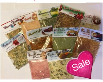 10 Dip Mixes |YOU PICK the FLAVORS | handcrafted high quality spices | Dry dip mixes | party dip mix | seasonings