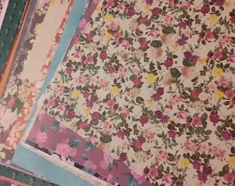 75 12x12 single sided scrapbook paper