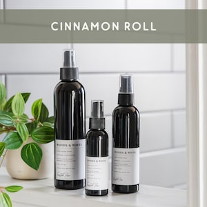 Kaneelbroodje Roomspray Zoete kaneel vanillesuiker Geur Parabenenvrije nevel Gezellige bakkerij Cadeau voor haar Vakantiehuis Geurspray