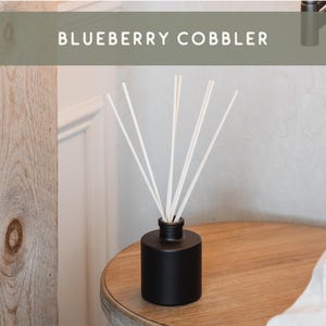 Blueberry Cobbler Reed Oil Diffuser Pie Crust Berry Oil Paraben Free Gift for Her Sweet Fruity Scent Long Lasting Clean Home Fragrance