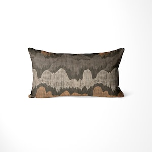Kelly Wearstler - Cascadia in Noir - Designer Pillow Cover, Abstract Throw Pillow, Living Room,  Bedroom Pillow Cushion