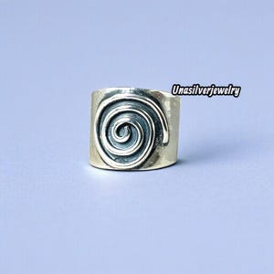 925 Sterling Silver Spiral Ring - Handmade Minimalist Jewelry - Swirl Ring for Women - Easter & Mother’s Day Jewelry -Unique Gift for Her