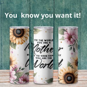 Mother&#39;s Day 20 Oz Tumbler | World&#39;s Best Mom Gift | Unique Mother Appreciation Present | Travel Mug for Warm & Cold Drinks Mom&#39;s Essential