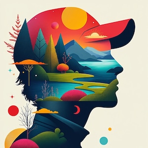 5 Abstract Profile Pictures – Digital Avatar Set for Social Media, Unique PFP Icons, Aesthetic Design Bundle