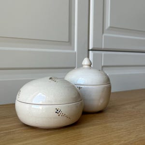 Ceramic handmade sugar bowl