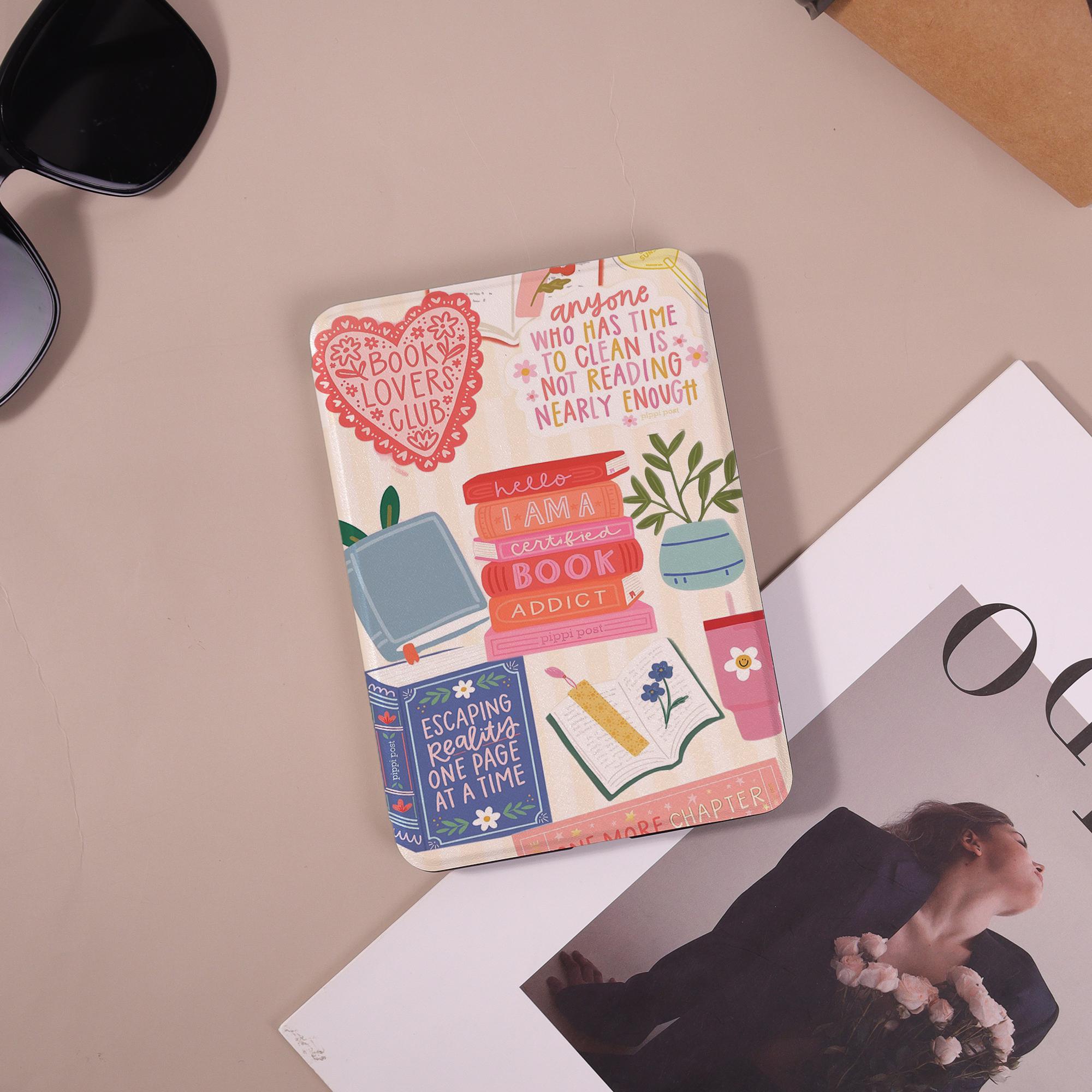 Book Lovers Kindle Case For Paperwhite 10th 11th 12th,Kindle 10th 11th 12th,2024 Kindle,6.8" 6" 7",Kobo Libra Color/2E,Customizable Gift