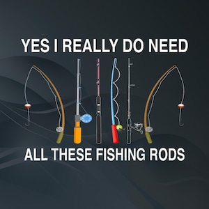 Fishing PNG, Fishing Sublimation, Funny Fishing Clipart, Fishing Rods PNG, Digital Download