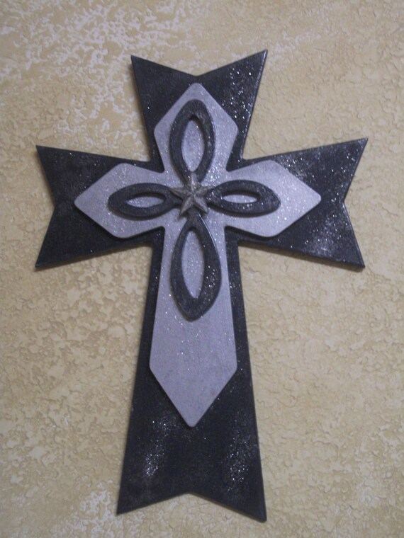 Decorative Wooden Crosses Stacked Wood Cross Dallas Cowboys Etsy