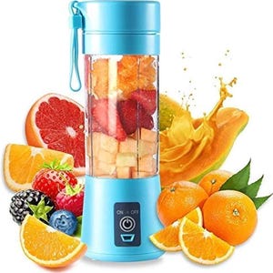 Mini licuadora eléctrica portátil para hacer jugos, batidos y frutas, 380 ml