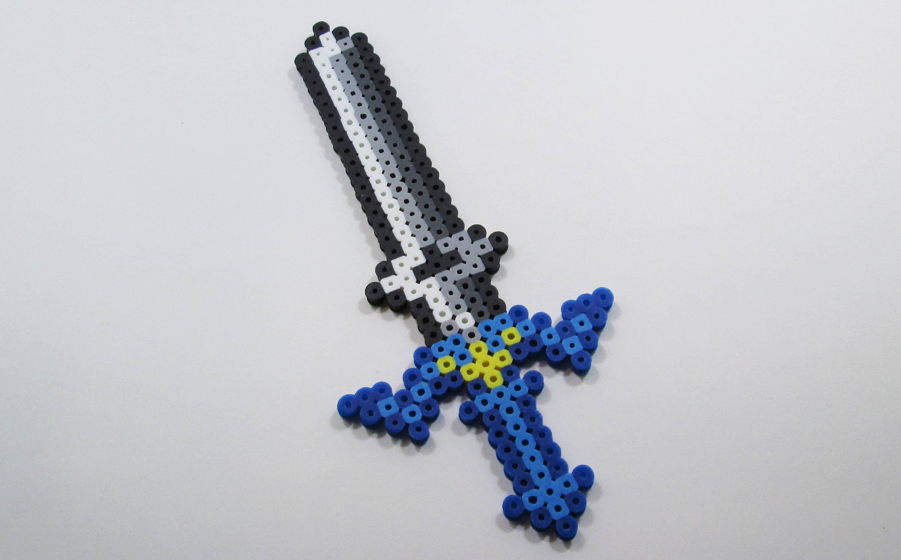 Master Sword Perler Bead Art // Zelda // Perler Wall Art // Etsy