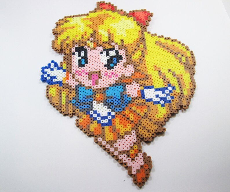 Sailor Venus Perler bead art // Sailor Moon // Perler Wall Art Etsy