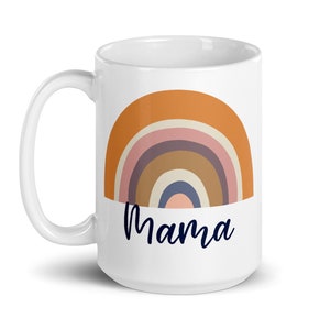Mama Rainbow, Deluxe Oversized Ceramic Rainbow Mug