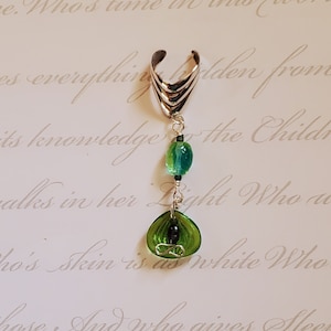 Shell and Fresh Water Pearl Ear Cuff Ear Wrap