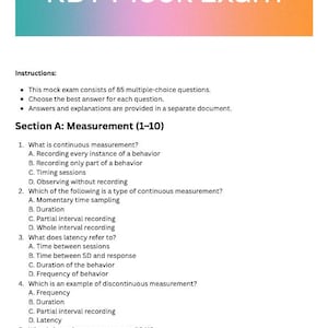 RBT Mock Exam – 85 Questions with Detailed Answer Key & Explanations
