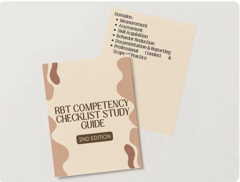 RBT Competency Checklist & Mock Scenarios - Etsy
